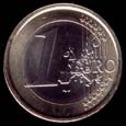 faccia comune della vecchia moneta da 1 euro