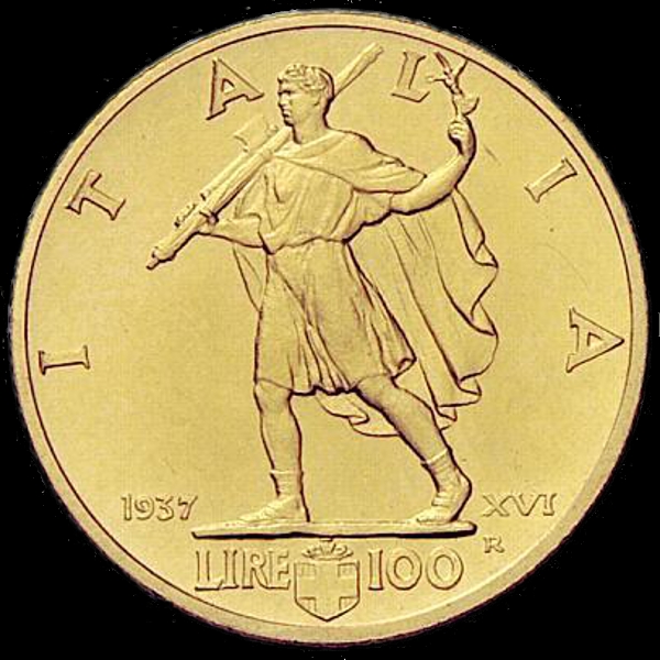 100 lire littore Vittorio Emanuele III