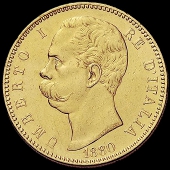 100 lire stemma Umberto I