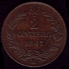 2 cents value Victor Emmanuel II