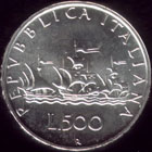 500 lire in argento Caravelle