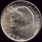 silver 500 lire Dante Alighieri