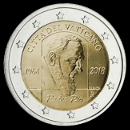 2 euro commemorativi Vaticano 2018