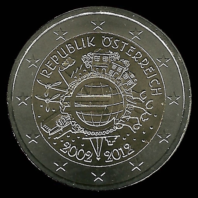 Moedas de euro de Áustria 2012