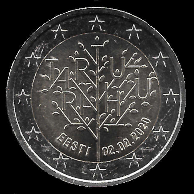 pièces de monnaie en euro de l'Estonie 2020