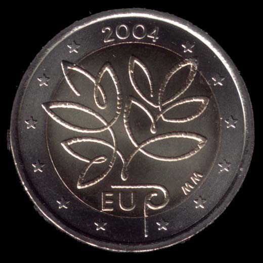 pièces de monnaie en euro de la Finlande 2004