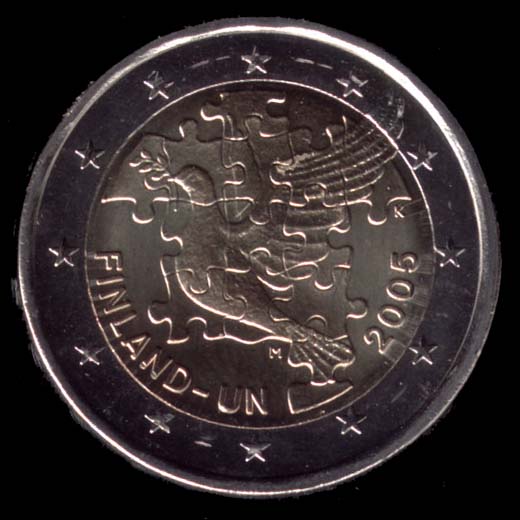 pièces de monnaie en euro de la Finlande 2005