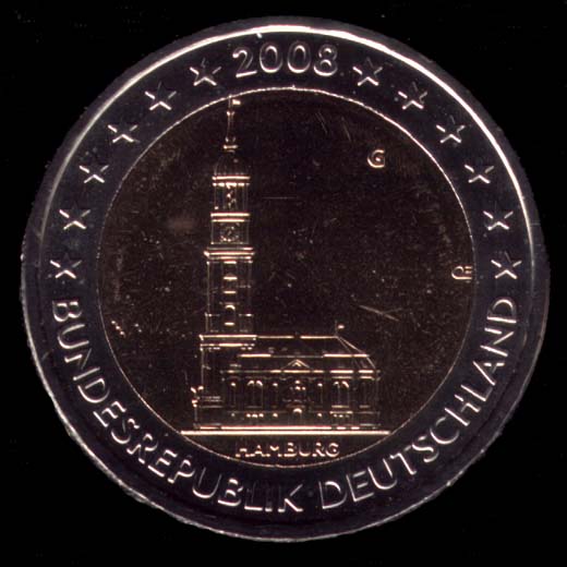 2-Euro-Gedenkmünzen Deutschland 2008