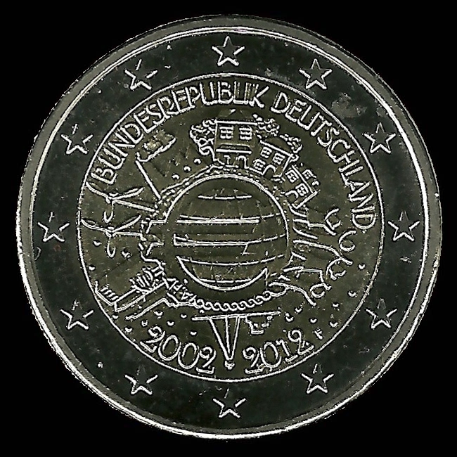 Monedas de euro de Alemania 2012