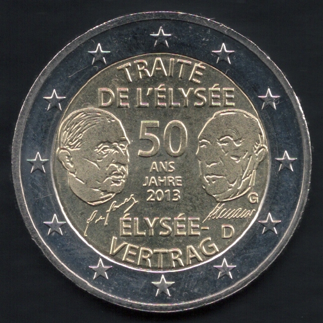 pièces de monnaie en euro de l'Allemagne 2013