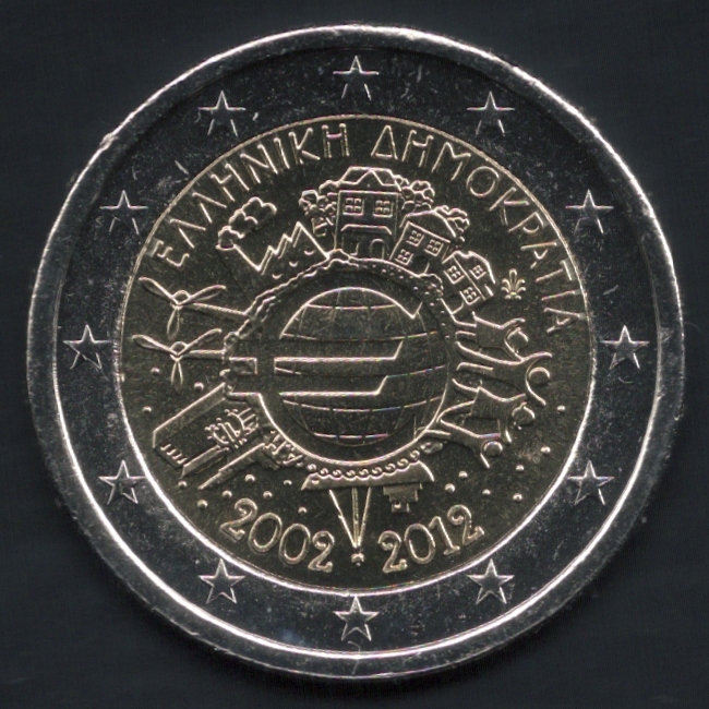 2 Euro della Grecia 2012