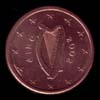 pièce de 2 centimes en euro de l'Irlande