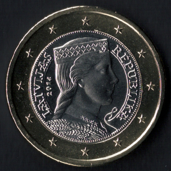 Monedas de euro de Letonia
