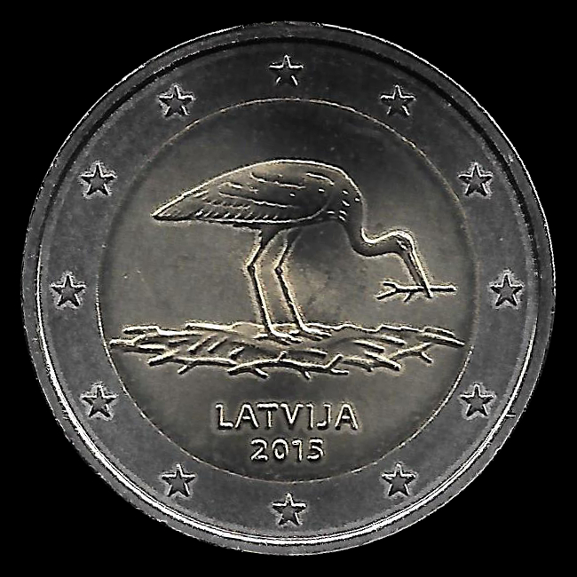 2 Euro lettoni 2015