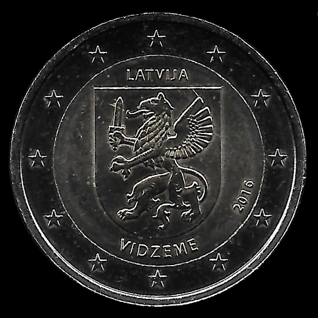 2 Euro lettoni 2016