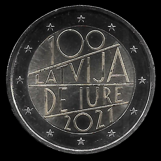 2 euro commmoratives de Lettonie 2021