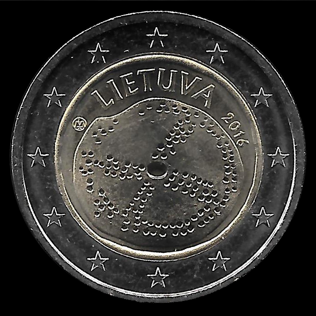 2 euro Commemorative of Lithuania 2016