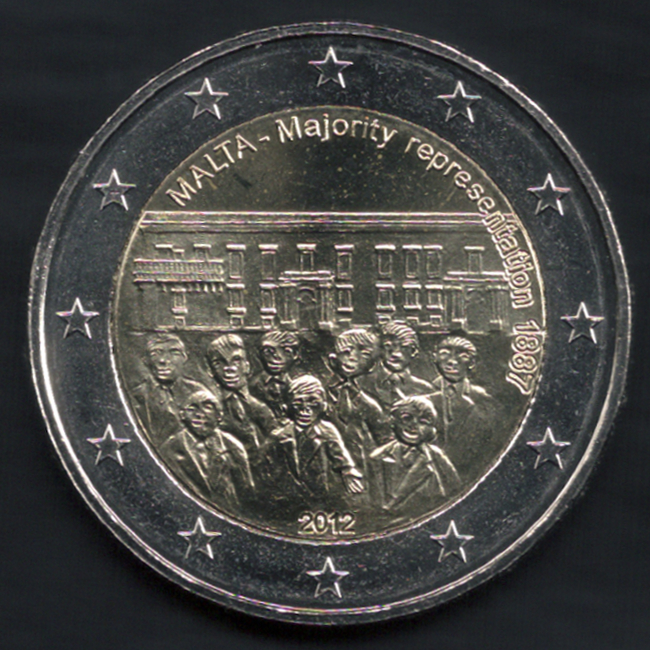 pièces de monnaie en euro de Malte 2012