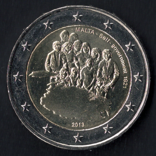 2 euro commmorative Malte 2013