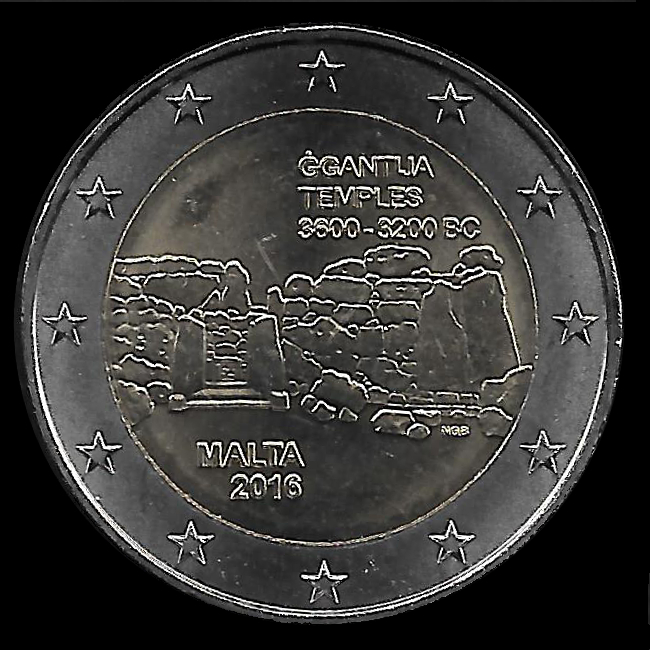 Monedas de euro de Malta 2016