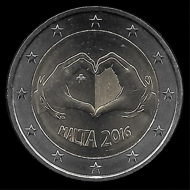 2 euro commémorative Malte 2016