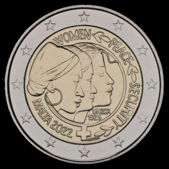 Moedas de euro de Malta 2022