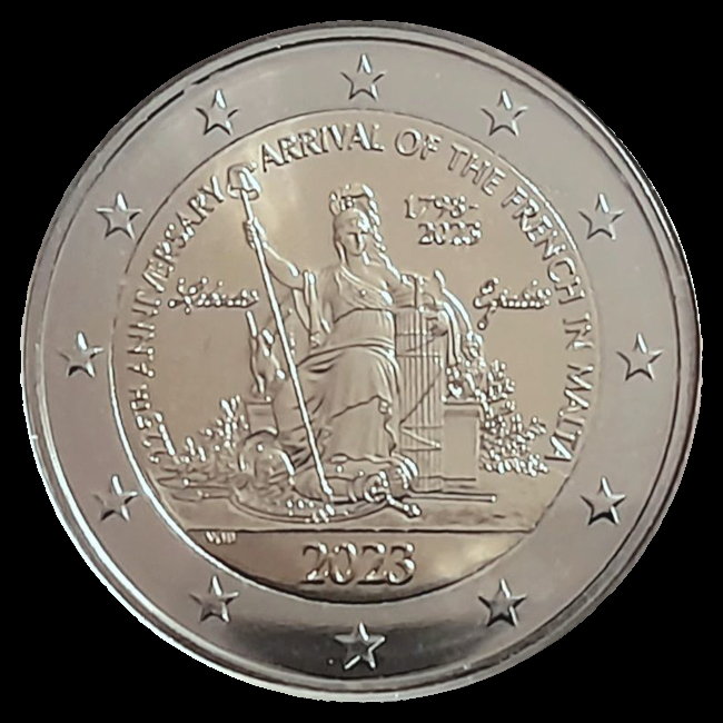 Monedas de euro de Malta 2023