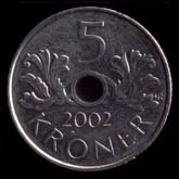 5 corone norvegesi retro