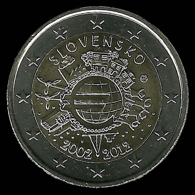 2 euro Commemorative of Slovakia 2012