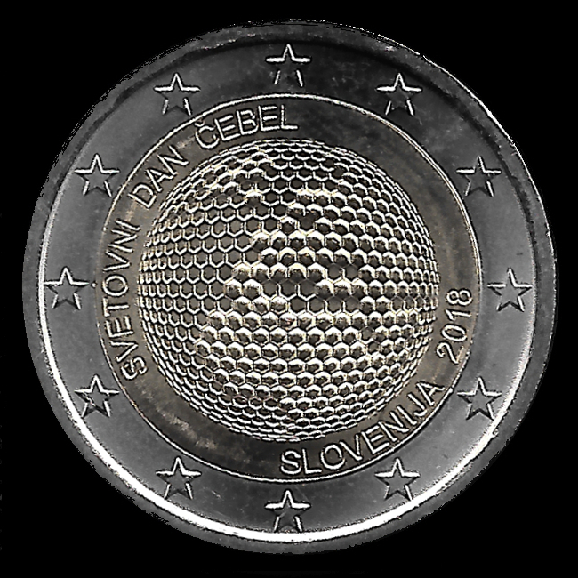 pièces de monnaie en euro de la Slovénie 2018