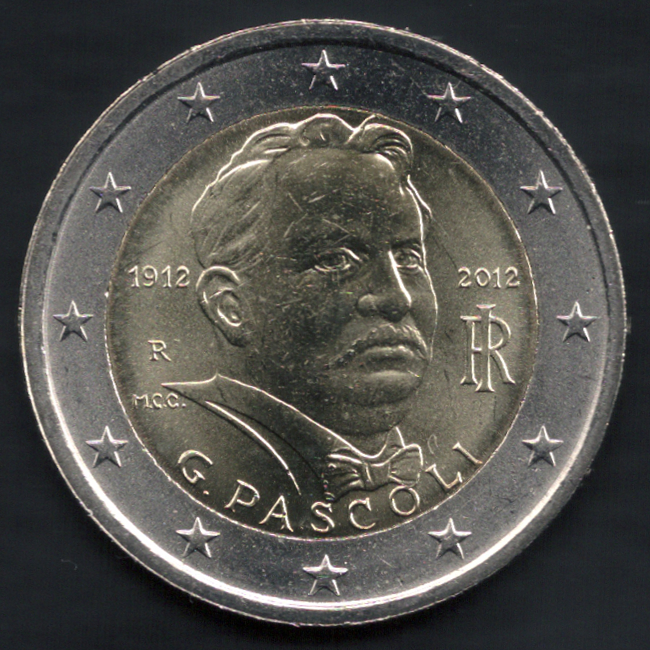 pièces de monnaie en euro de l'Italie 2012