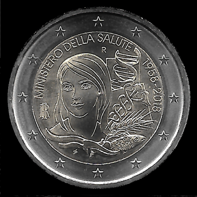 Monedas de euro de Italia 2018