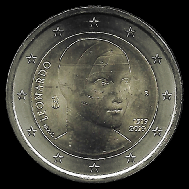 2 euro italiani commemorativi 2019