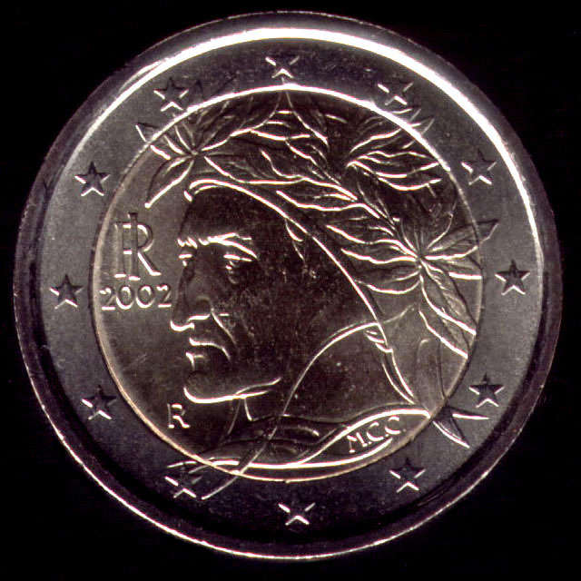 Pièce 2 euro Italie 2013 Dante Alighieri RARE -  France