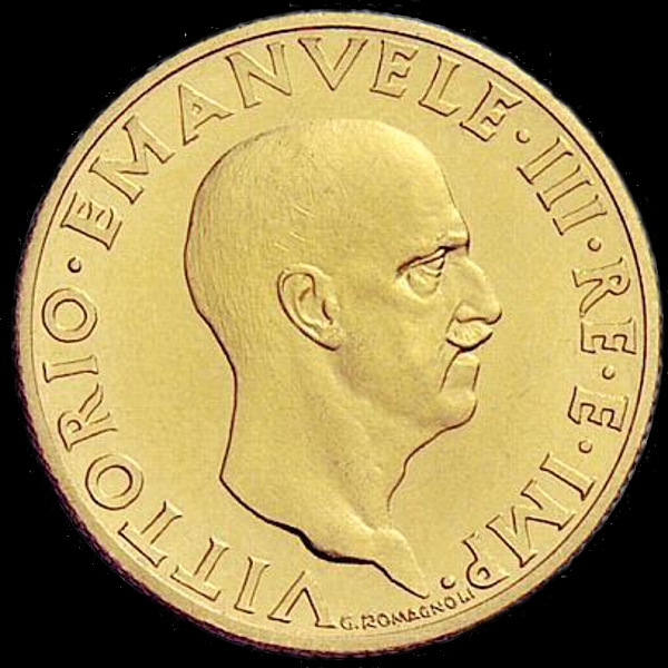 100 lire littore Vittorio Emanuele III