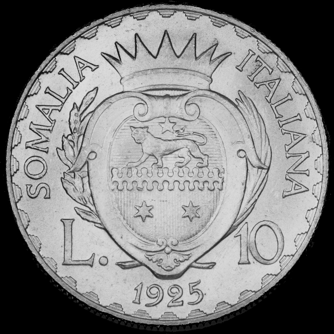 10 lire Somalia Vittorio Emanuele III