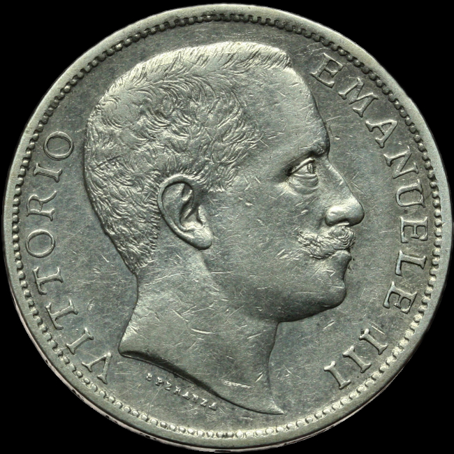 2 lire aquila sabauda Vittorio Emanuele III