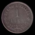 1 lira valor Vítor Emanuel II