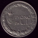 1 lira buoni Vittorio Emanuele III