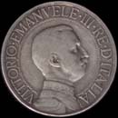 2 lire Quadriga rápida Vítor Emanuel III