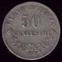 50 céntimos valor Vítor Emanuel II