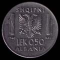 50 centesimi lek Albania Vittorio Emanuele III