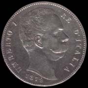5 lire escudo Umberto I