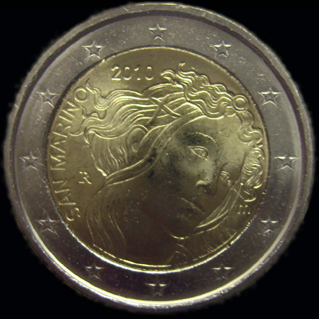 pièces de monnaie en euro de Saint-Marin 2010