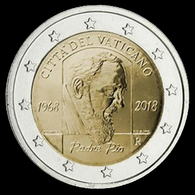 pices de monnaie en euro du Vatican 2018