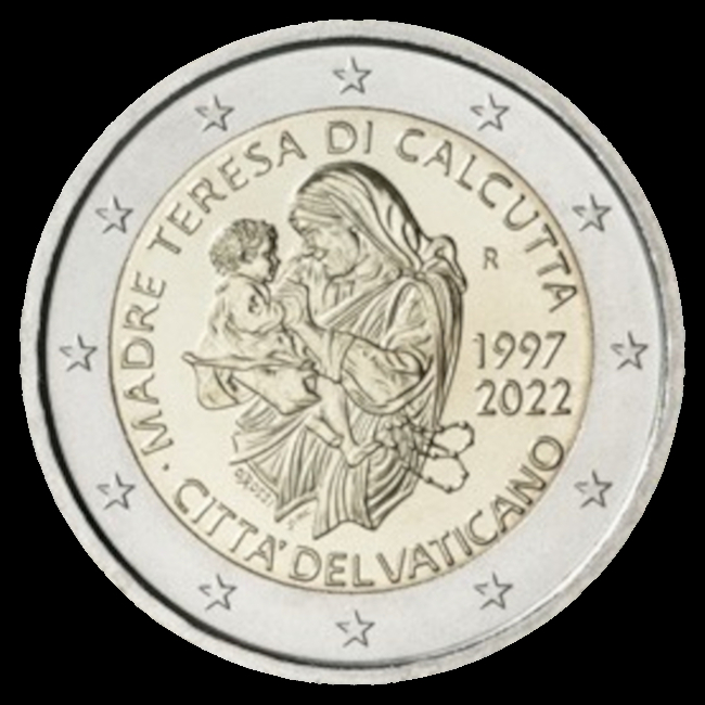 Monedas de euro del Vaticano 2022